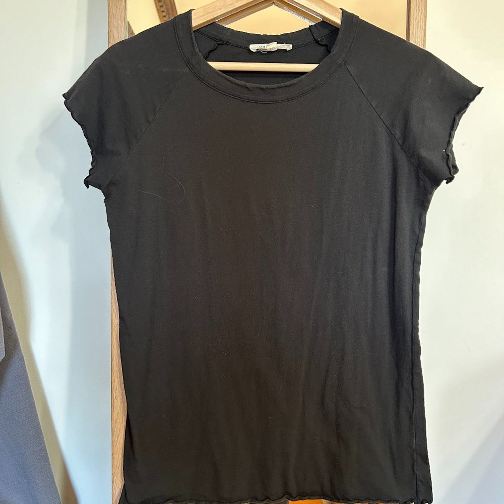 Nili Lotan black baseball short sleeved tee - Size XS